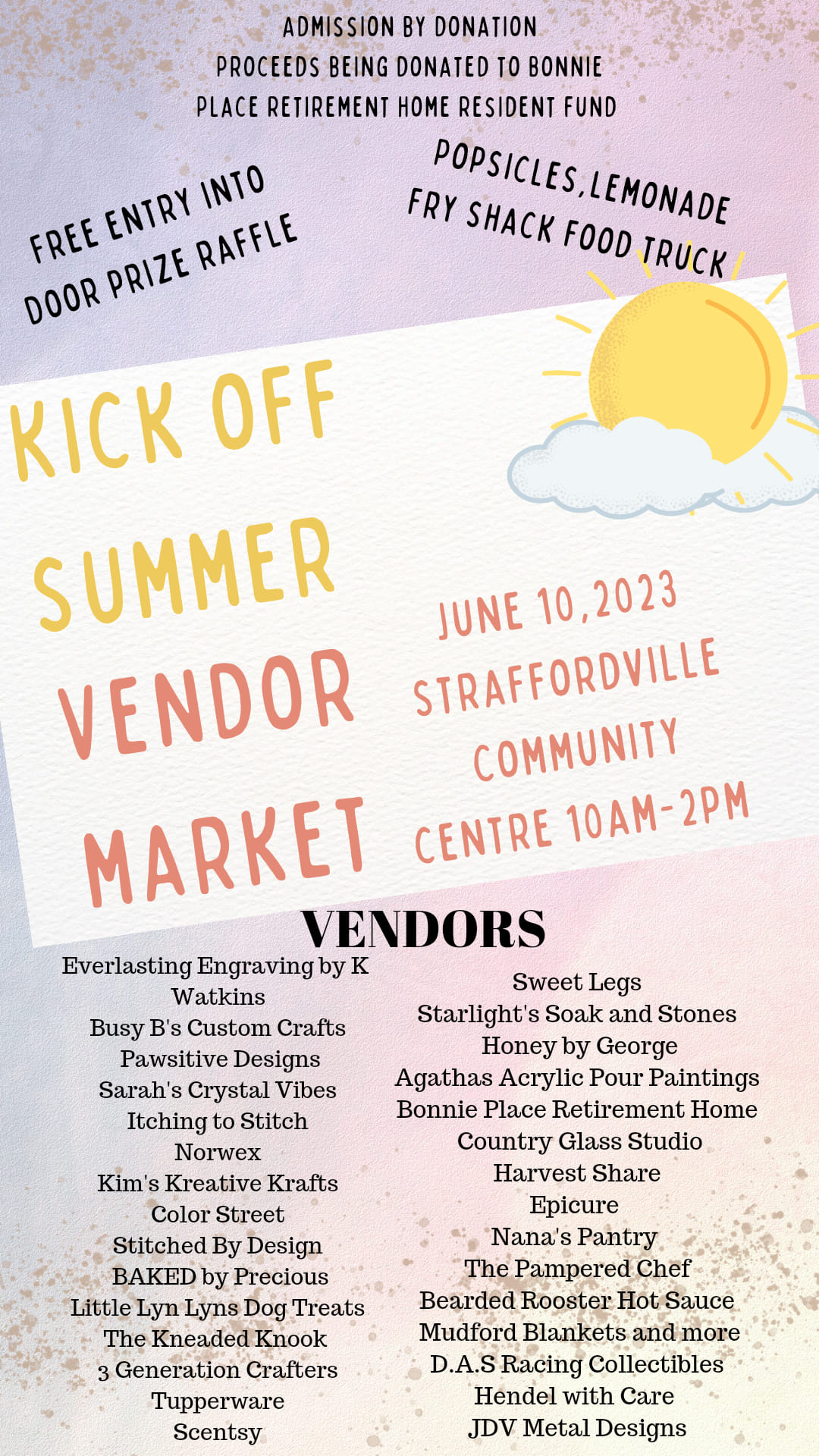 Vendor Market in support of Caressant Care Bonnie Place goes Saturday ...